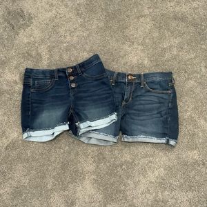 Dark wash jean short bundle